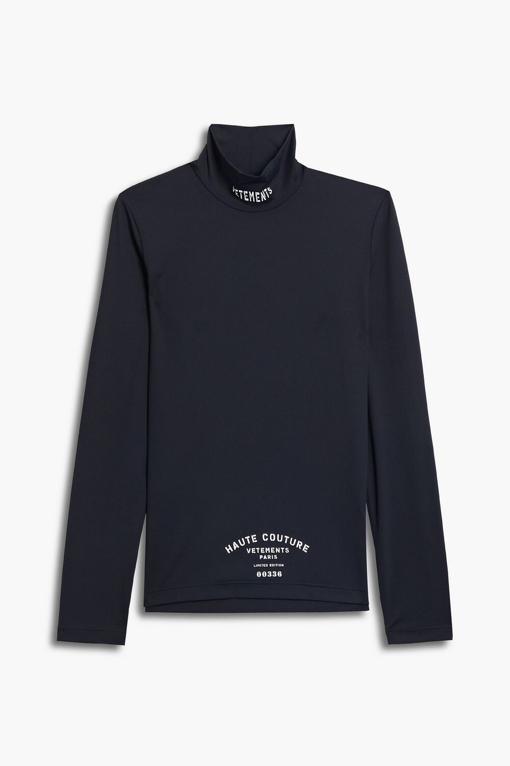 

Водолазка из джерси с принтом VETEMENTS, черный