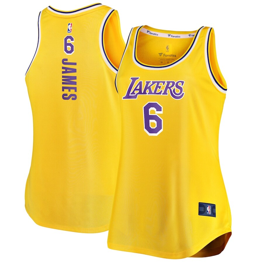 

Джерси Fanatics Branded Los Angeles Lakers, золотой