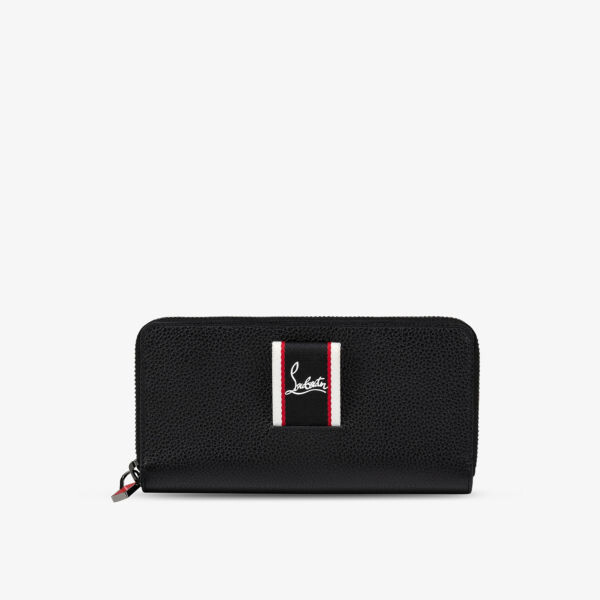 

Кошелек из зерненой кожи с фирменным язычком FAV Christian Louboutin, черный