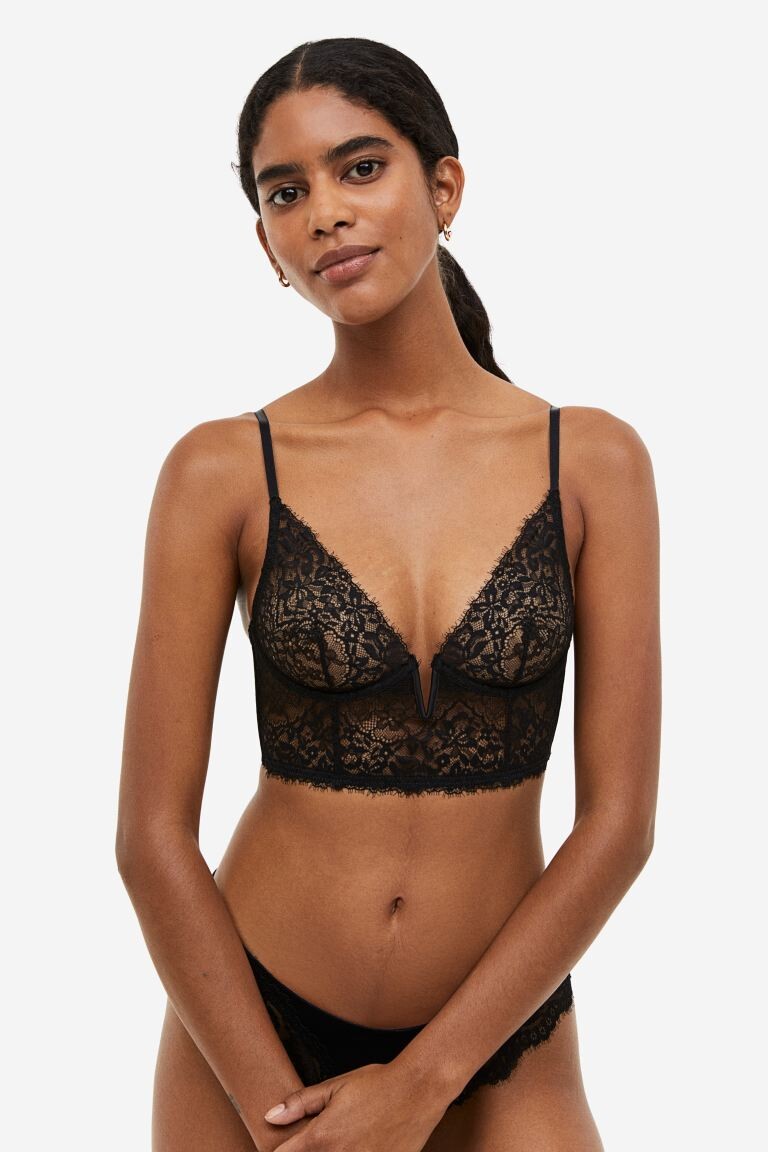 

Кружевное бюстье без подкладок H&M