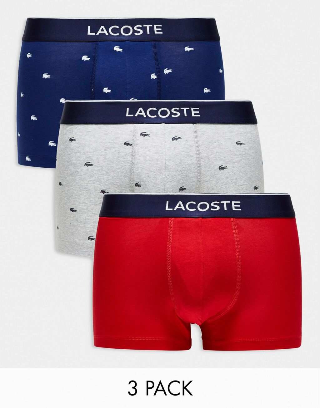

Набор из трех разноцветных плавок Lacoste Graphics