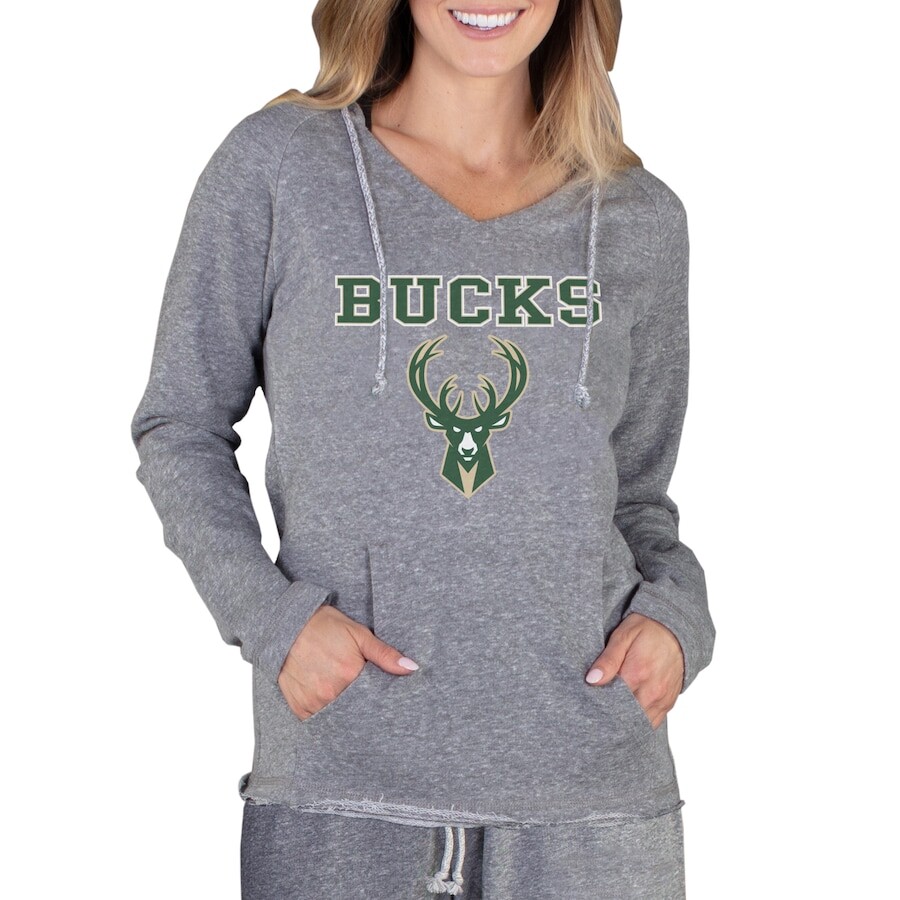 

Футболка с длинным рукавом Concepts Sport Milwaukee Bucks, серый