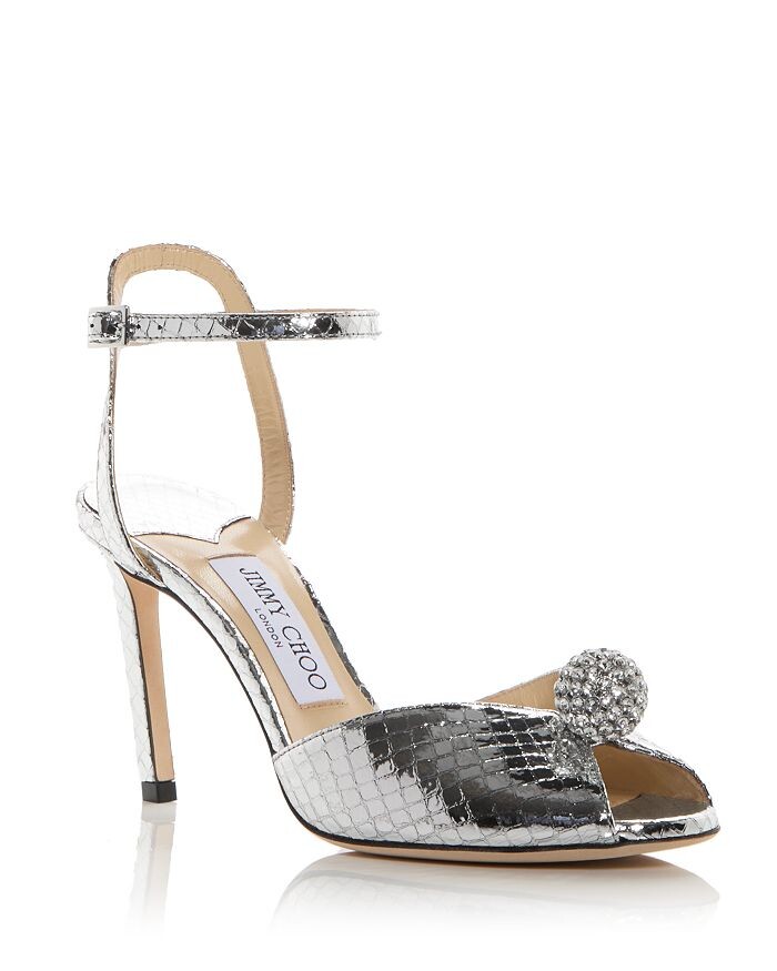 

Женские босоножки на высоком каблуке с украшением Sacora Jimmy Choo