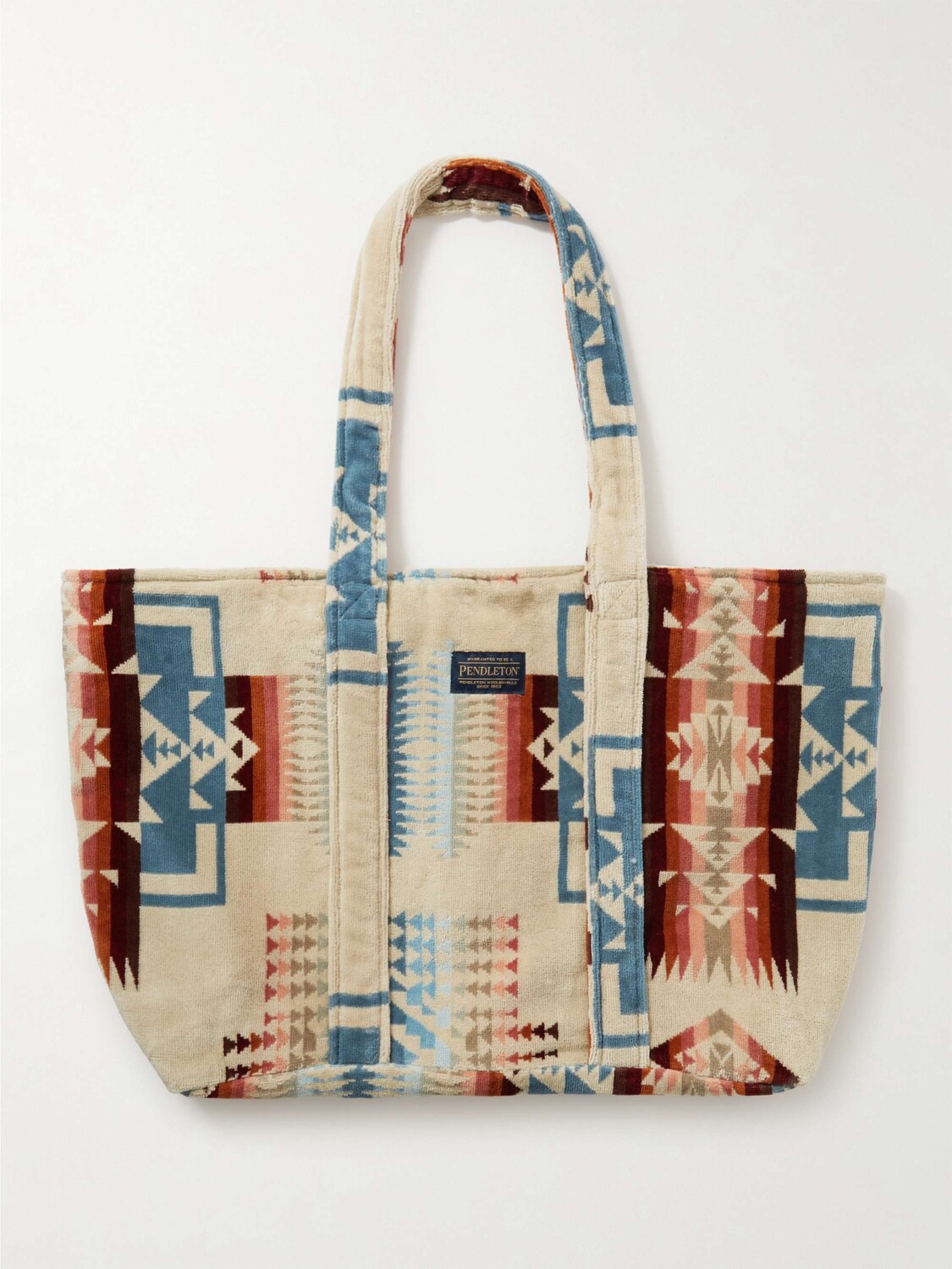 

Жаккардовая большая сумка из хлопковой махровой ткани PENDLETON, бежевый