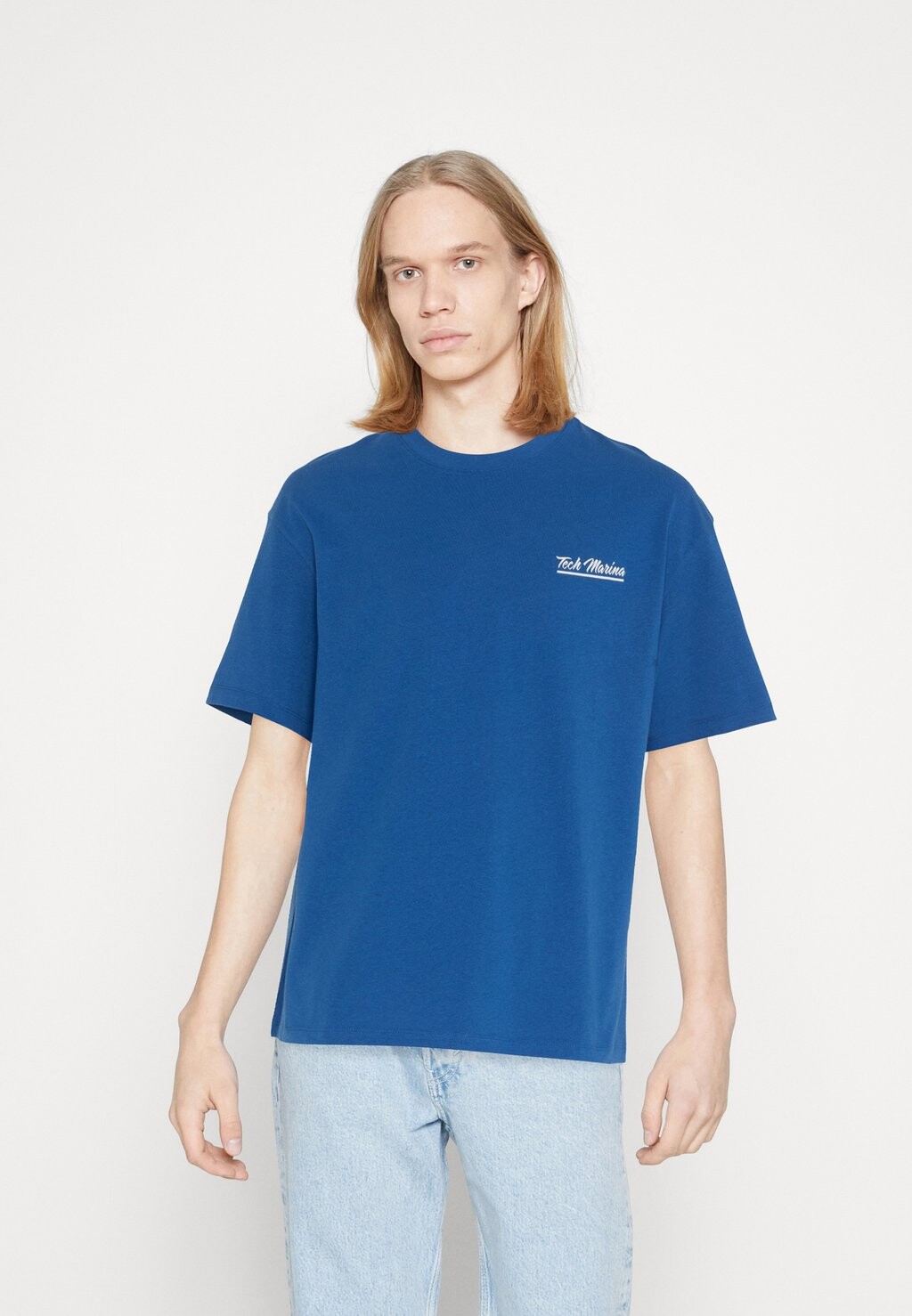 

Футболка с принтом Jack & Jones, синий