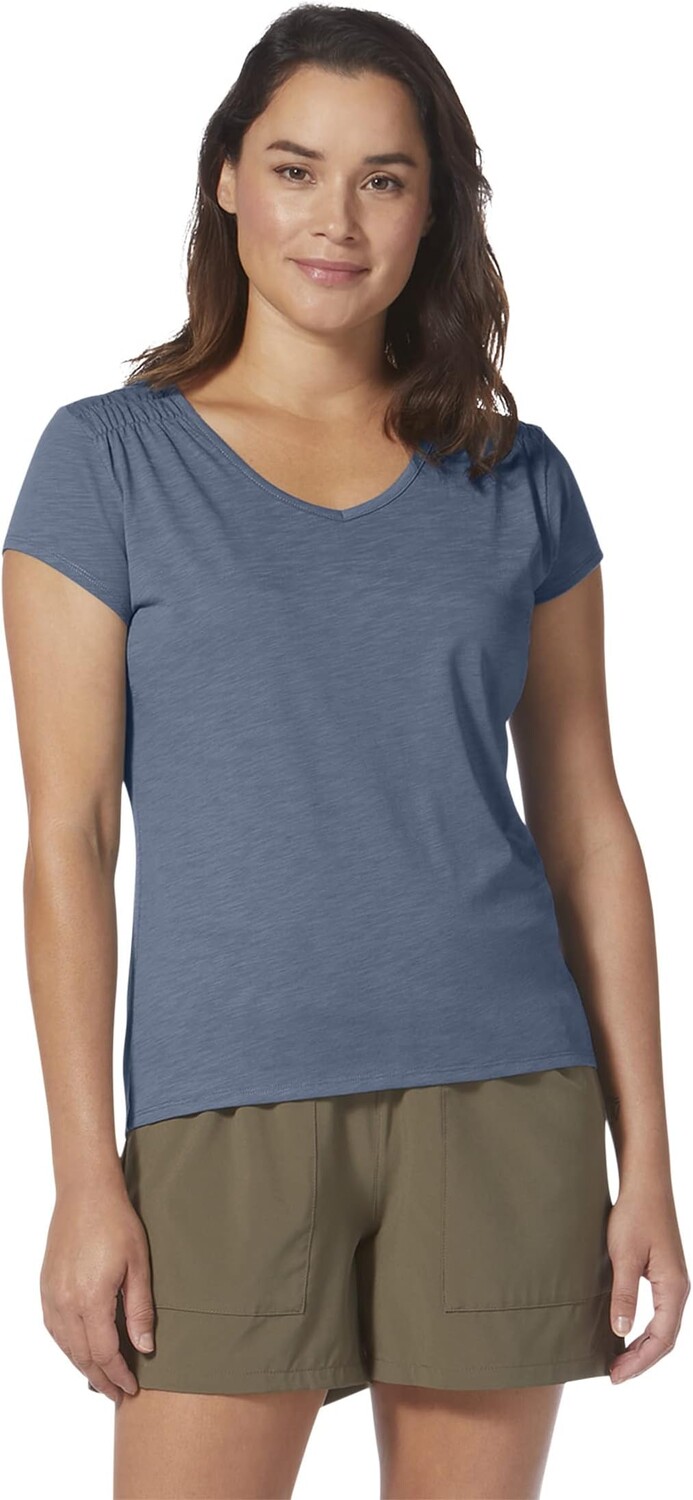

Футболка Royal Robbins Featherweight Slub Tee, цвет Sea