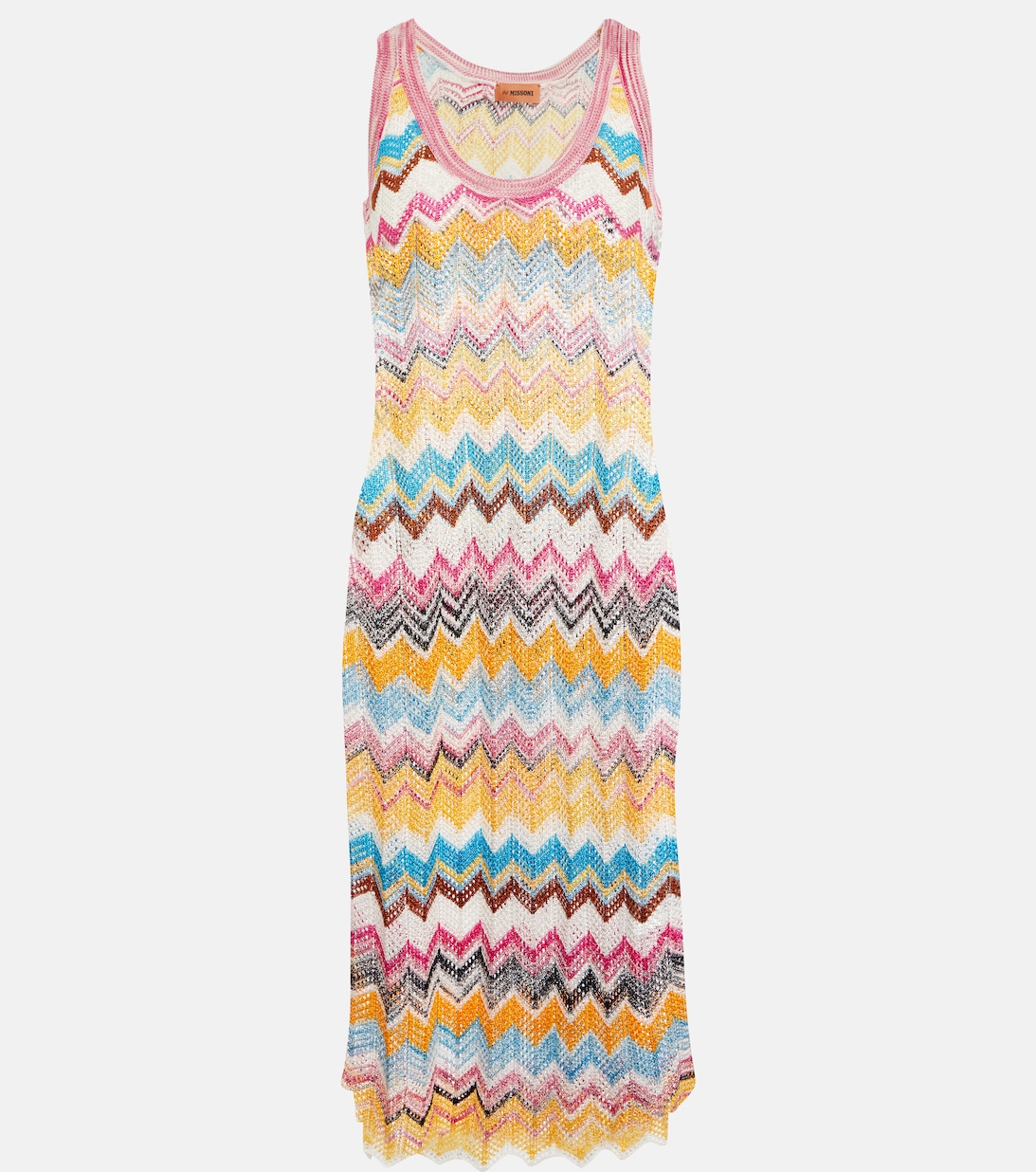 Пляжное платье с узором зигзаг Missoni, разноцветный