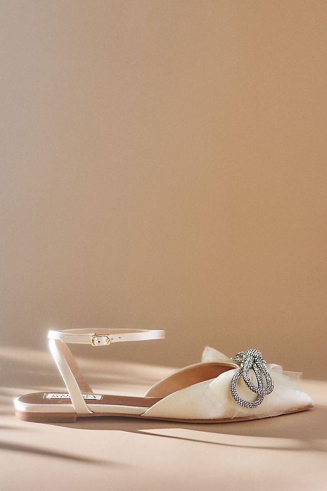 

Туфли на плоской подошве Badgley Mischka Sabina с бантом, слоновая кость