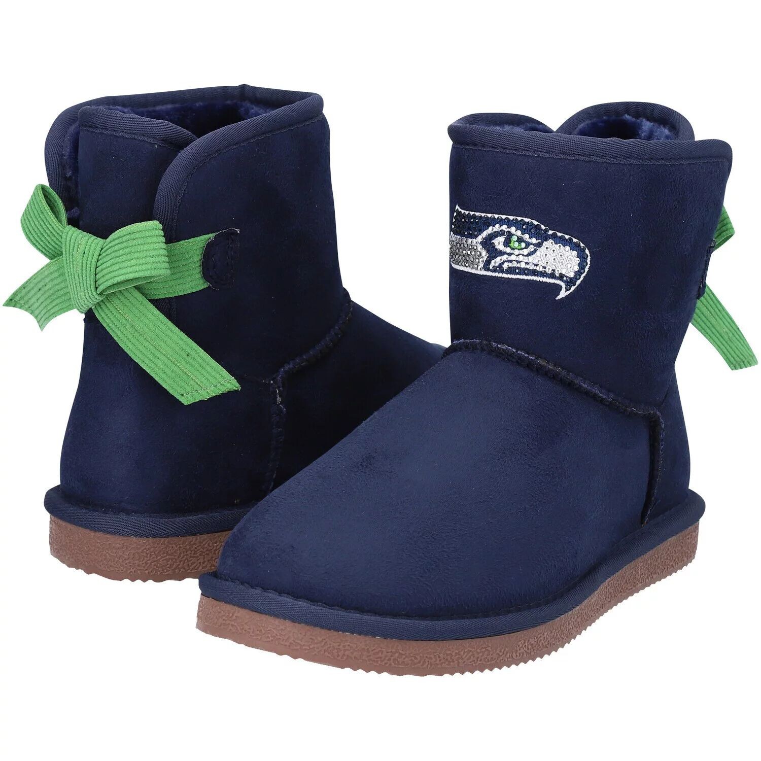

Молодежные ботинки Cuce Seattle Seahawks для девочек с лентой Unbranded