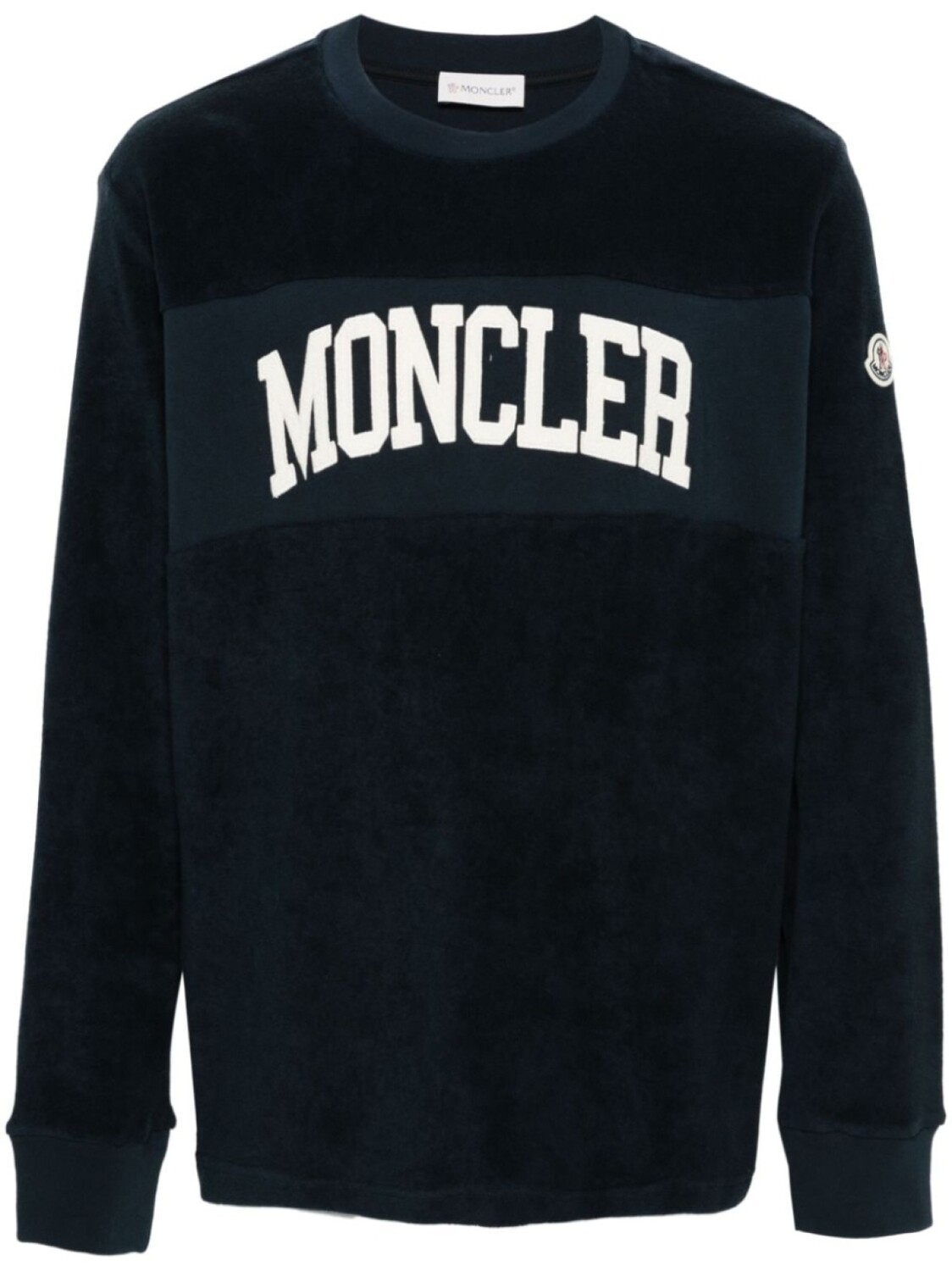 

Толстовка с вышитым логотипом Moncler, синий