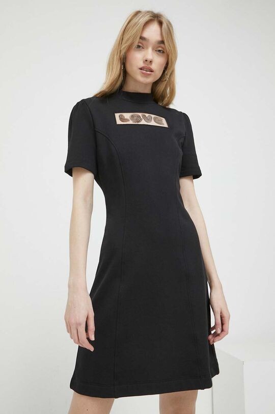 

Хлопковое платье Love Moschino, черный
