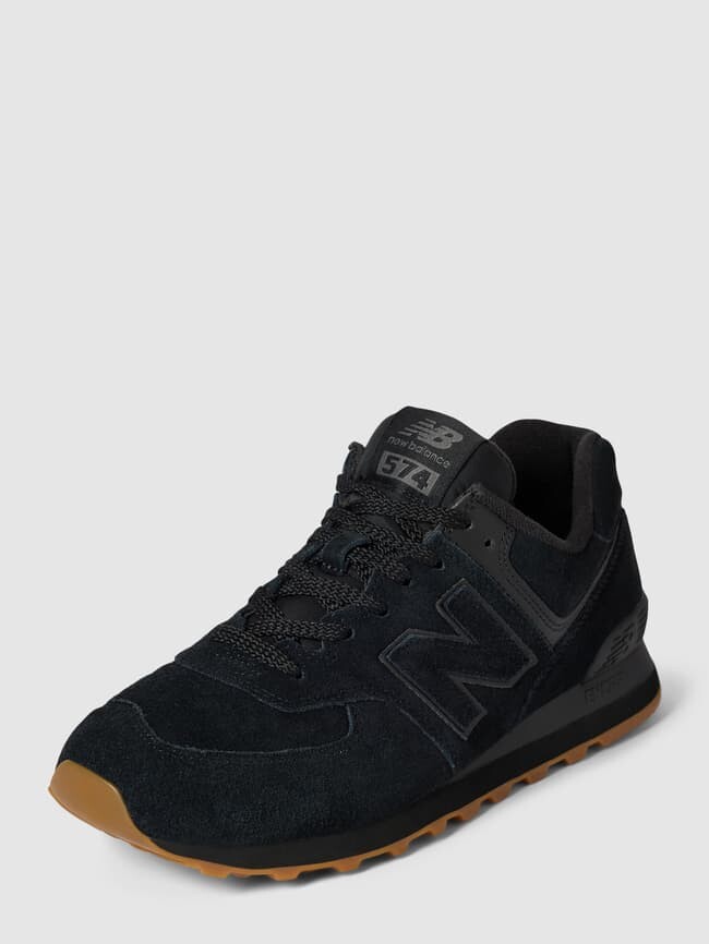 

Кроссовки из микса кожи New Balance, черный