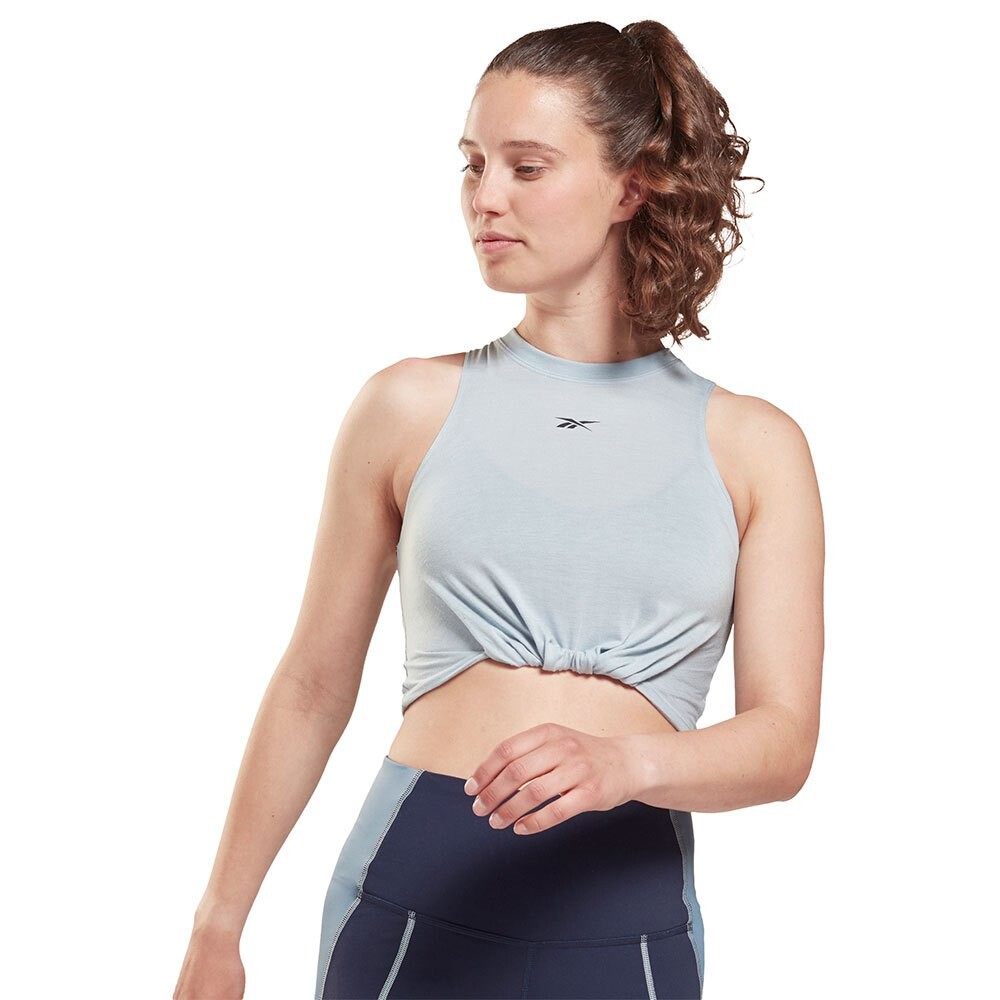 

Рубашка Reebok S Gathered Solid Sleeveless, серый