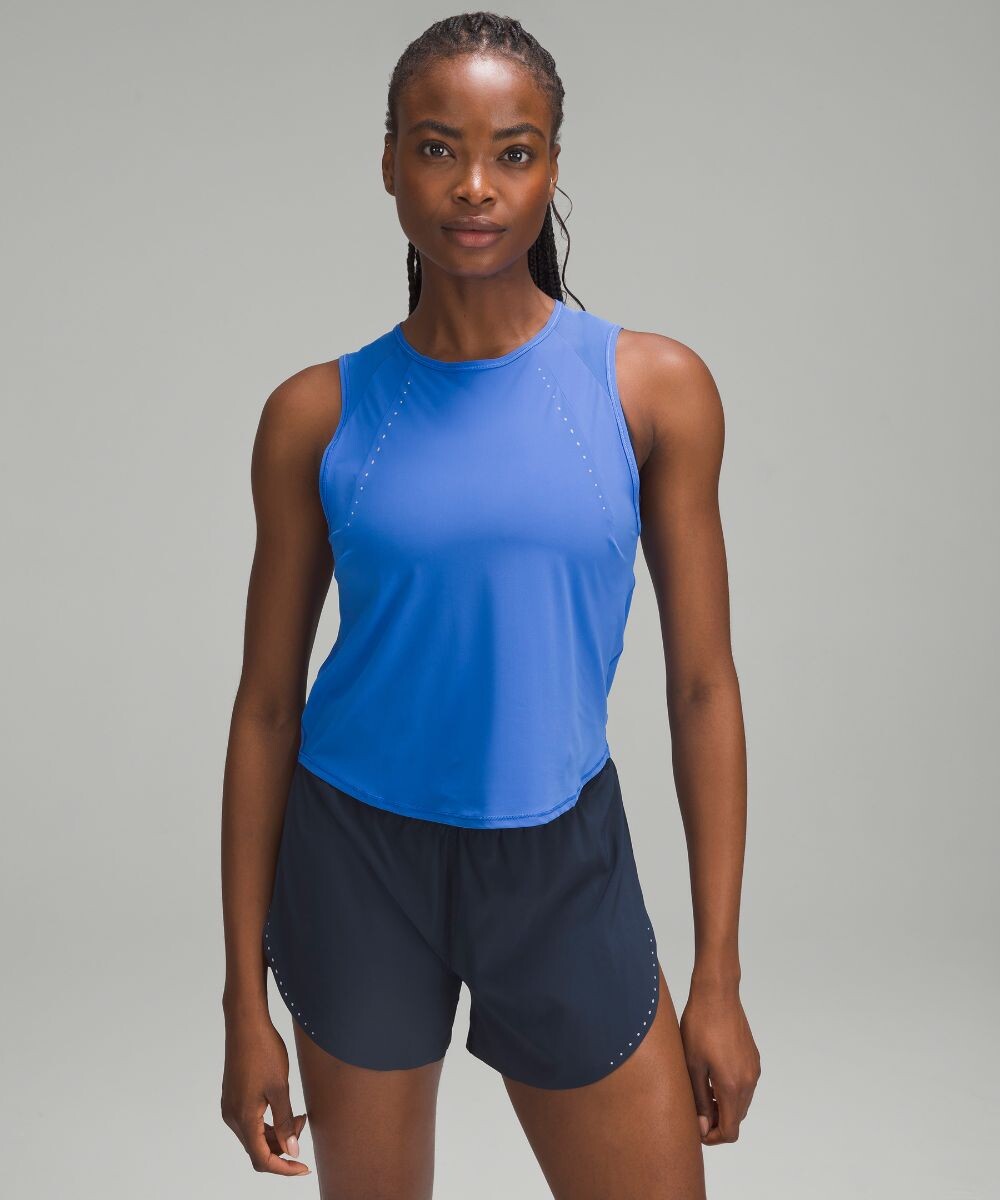 

Укороченная майка Sculpt Lululemon, синий
