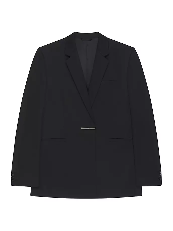 

Куртка оверсайз из шерсти и мохера Givenchy, черный