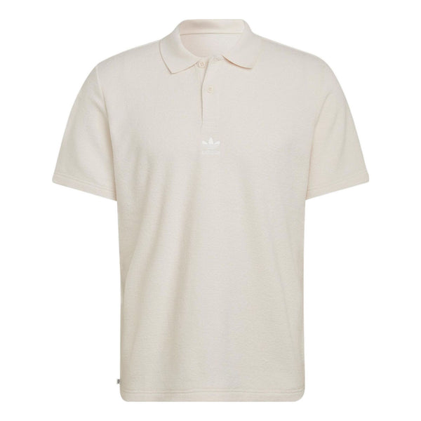 Футболка Men's adidas originals Printing Brand Logo Solid Color Short Sleeve White Polo Shirt, белый