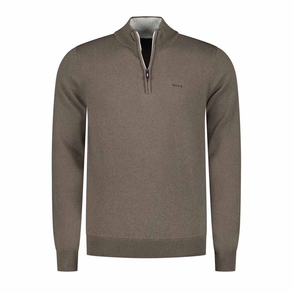 

Свитер Nza New Zealand Hampden Half Zip, коричневый