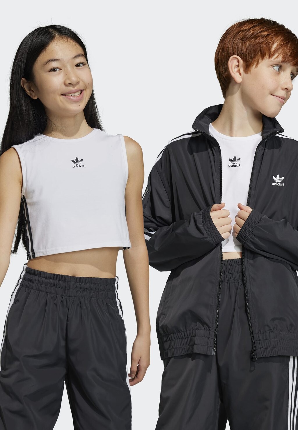 

Топ Crop Junior adidas Originals, белый