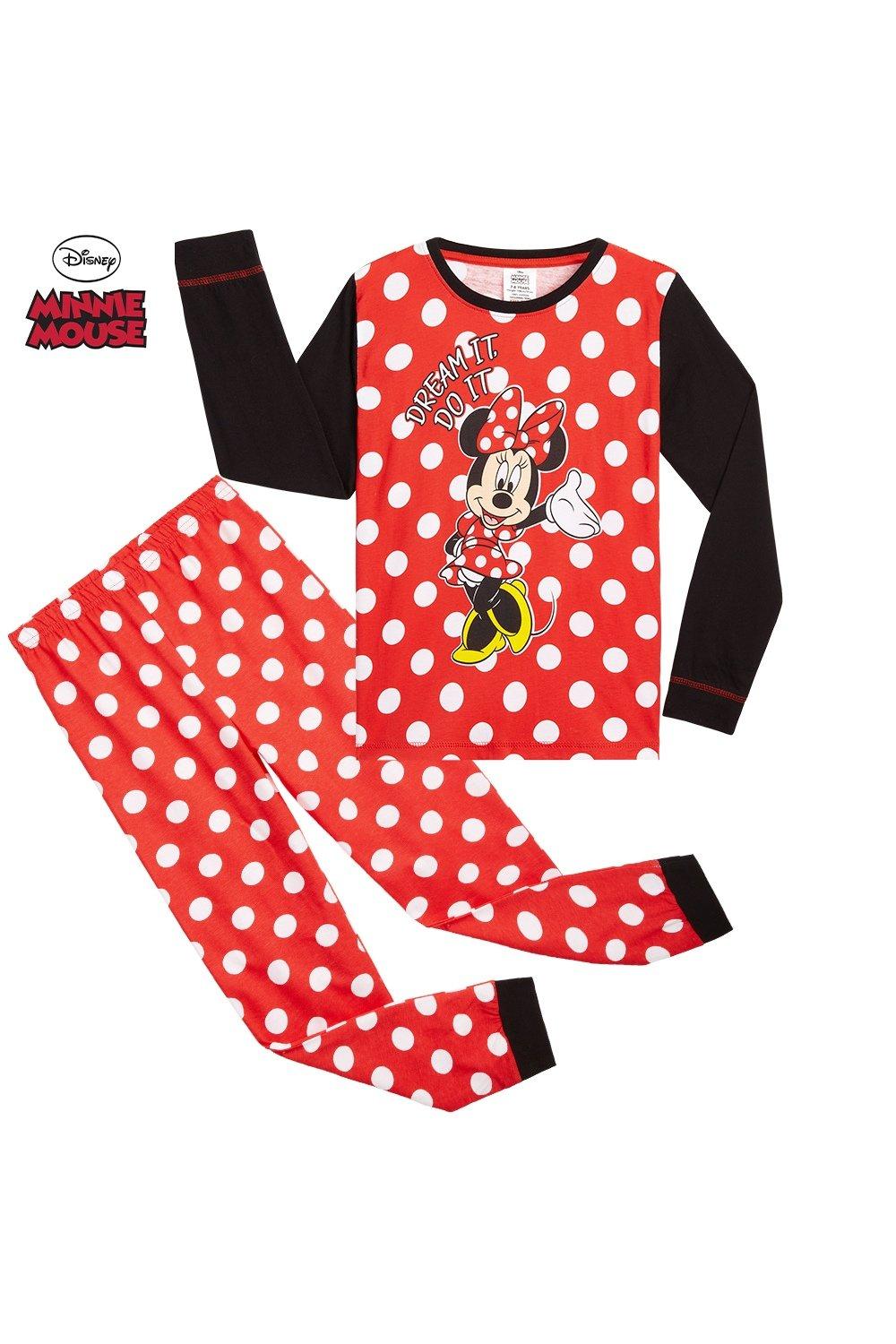Пижамный комплект Минни Маус Disney, красный короткий пижамный комплект с минни маус disney мультиколор