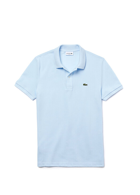 

Slim fit l.12.12 голубая мужская футболка-поло Lacoste, Синий