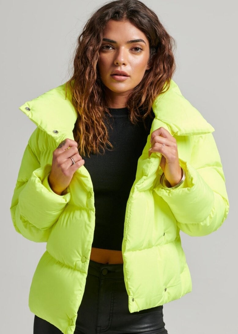 

Куртка зимняя Superdry Puffer, куба зеленый