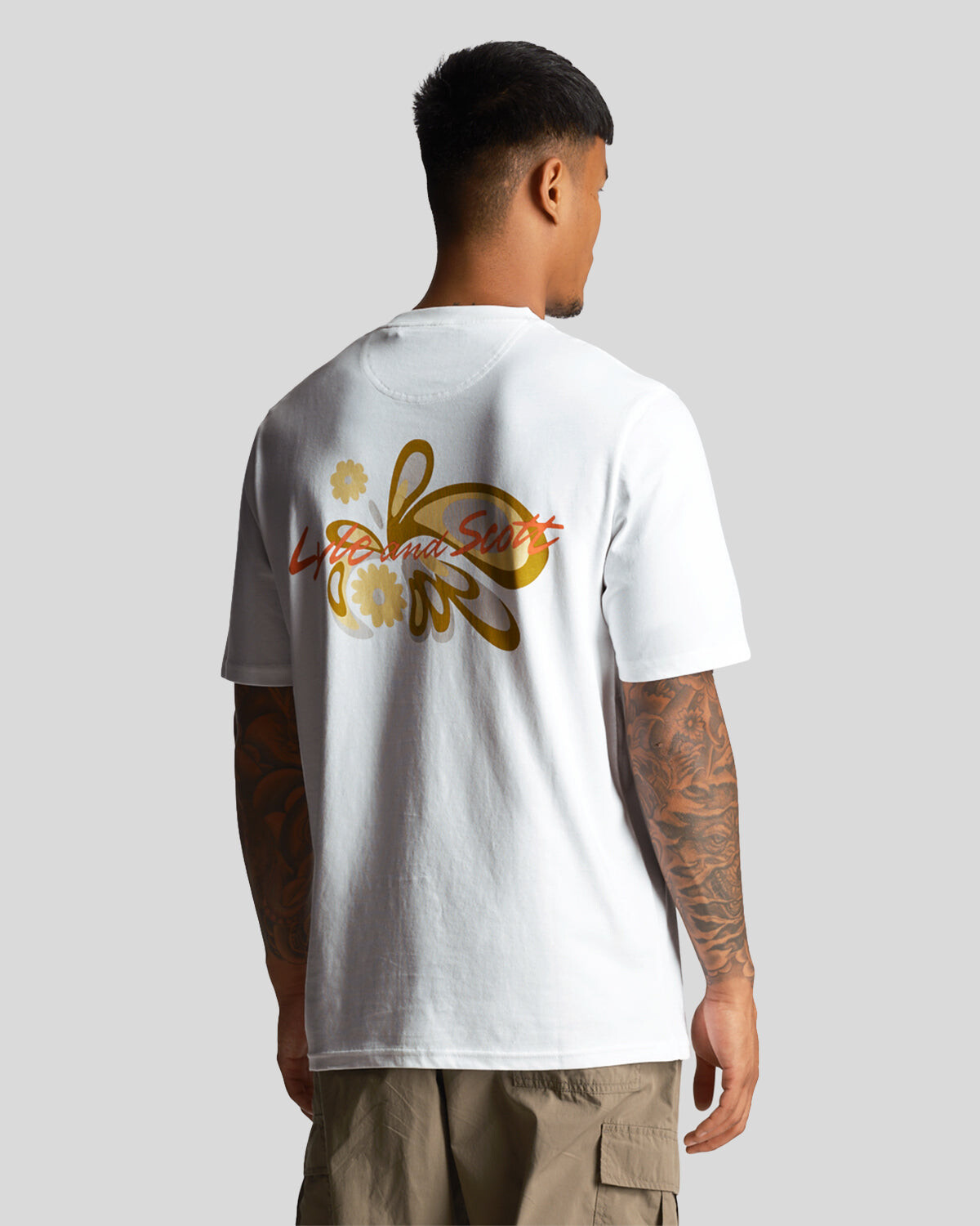 

Футболка с рисунком в Lyle & Scott, белый