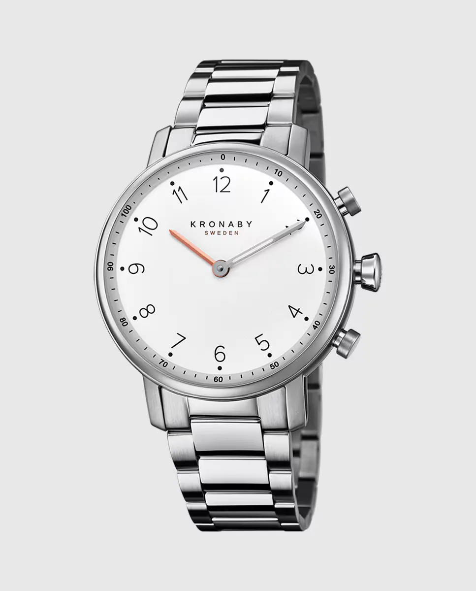 

S0710/1 Женские часы Nord из серебристой стали Kronaby, серебряный