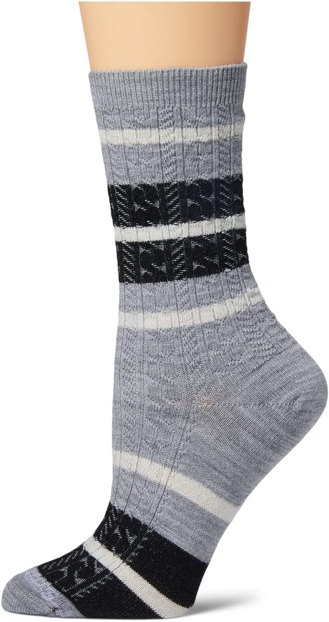 

Полосатые носки на каждый день Smartwool, светло-серый