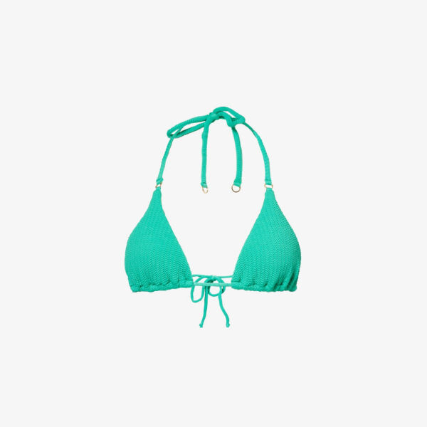 

Текстурированный лиф бикини с треугольными чашками Sea Dive Seafolly, цвет jade