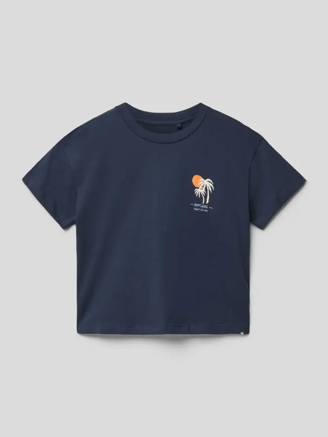 

Футболка с принтом этикетки модели TROPIC' Rip Curl, темно-синий
