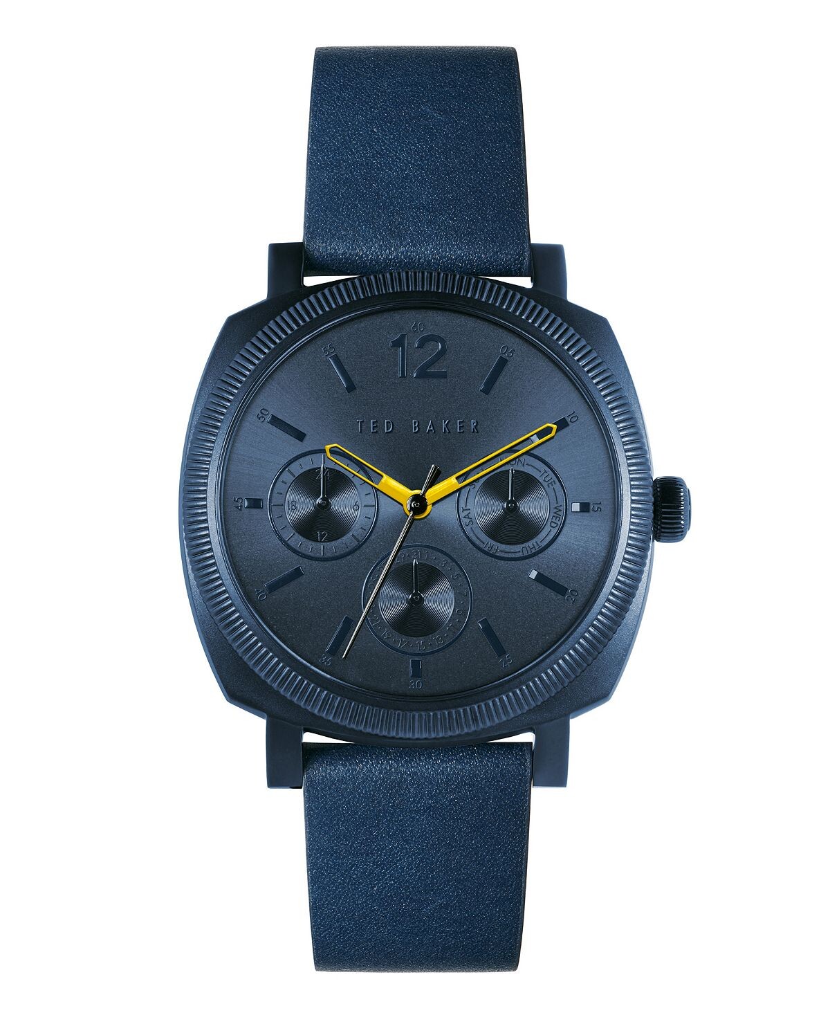 

Мужские часы Caine с синим кожаным ремешком, 42 мм Ted Baker