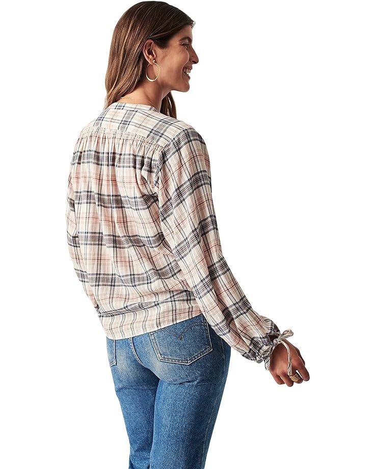 

Топ Faherty Everleigh Top, цвет Cream Ellicott Plaid