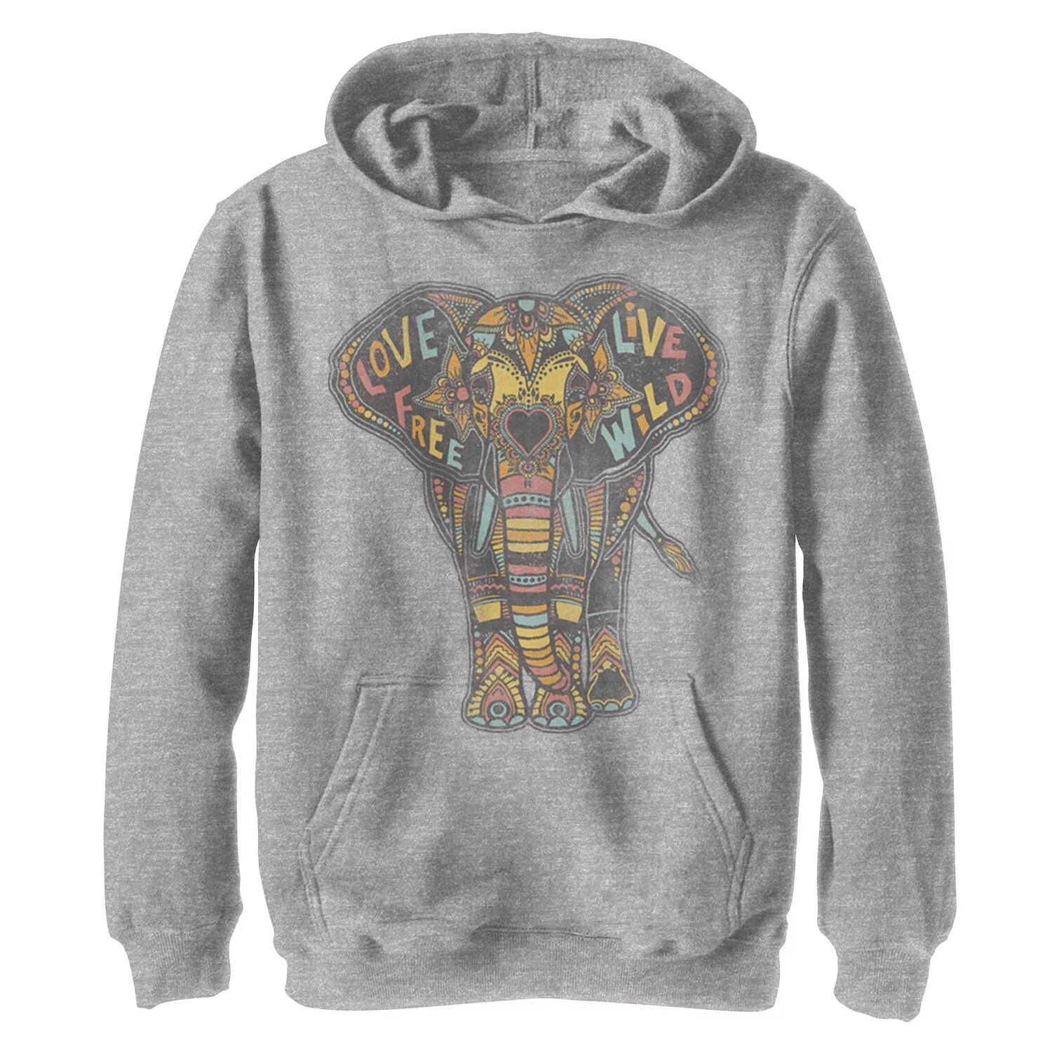 

Флисовый пуловер с рисунком Fifth Sun Love Elephant для мальчиков 8–20 лет, толстовка с капюшоном Licensed Character