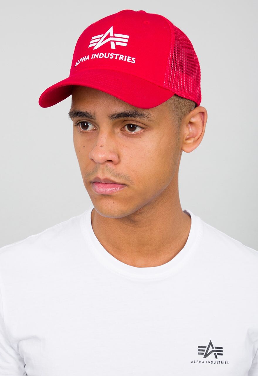 

Бейсболка Alpha Industries Basic Trucker, красный