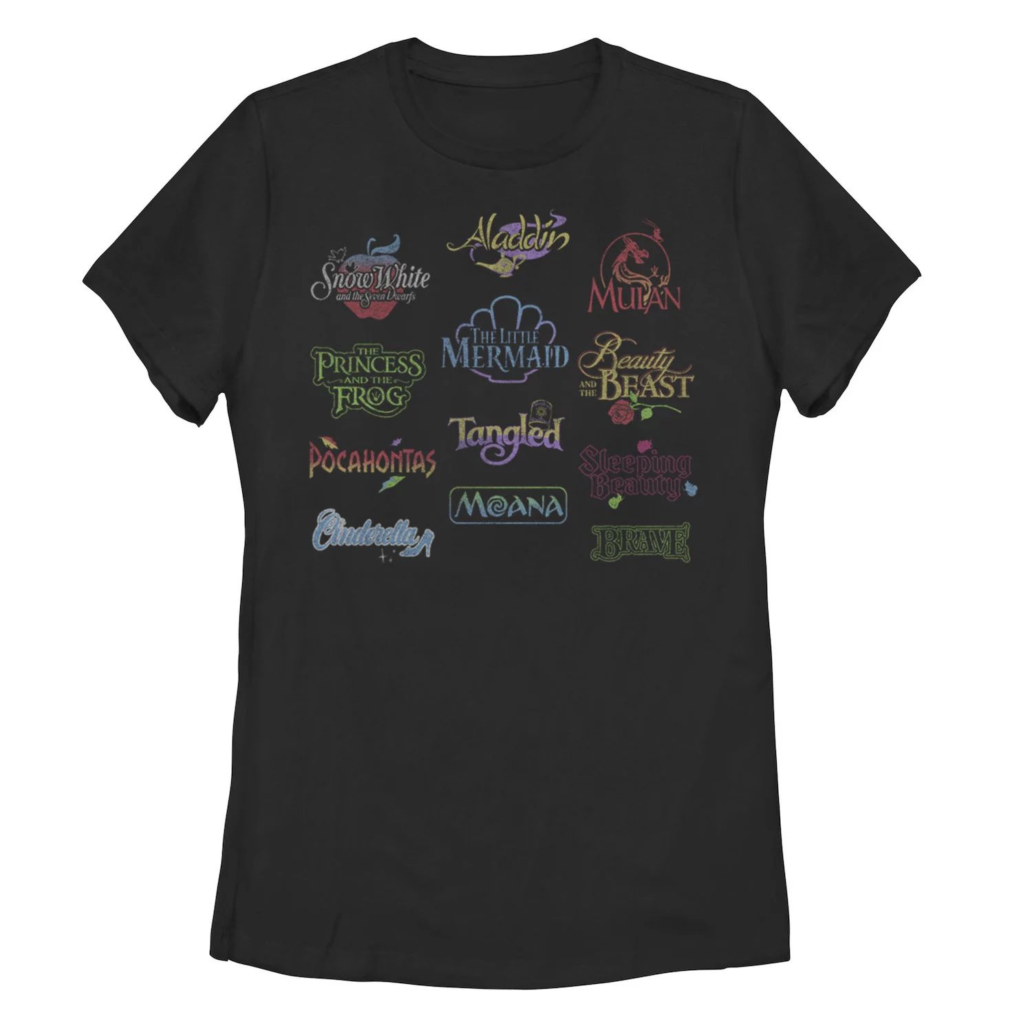 Детская футболка с логотипами фильмов Disney Princesses Licensed Character