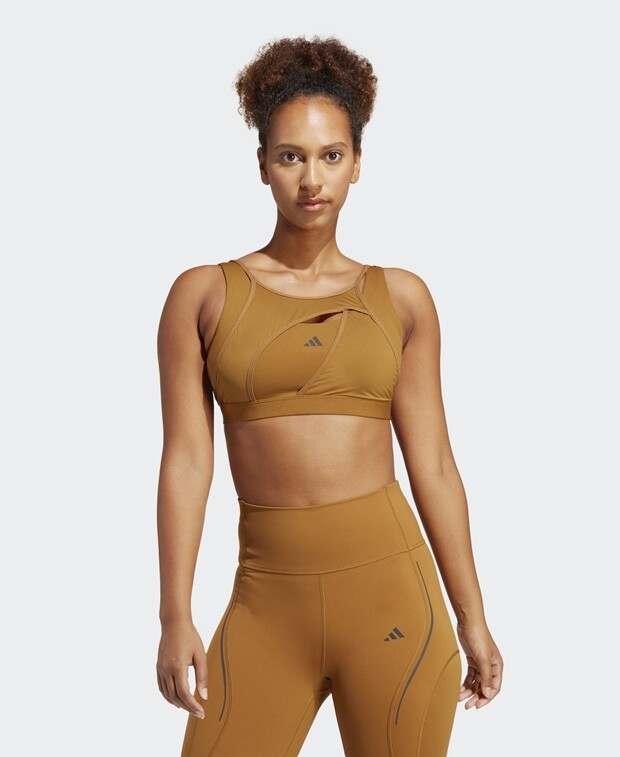 

Мягкий бюстгальтер adidas Performance, бронзовый