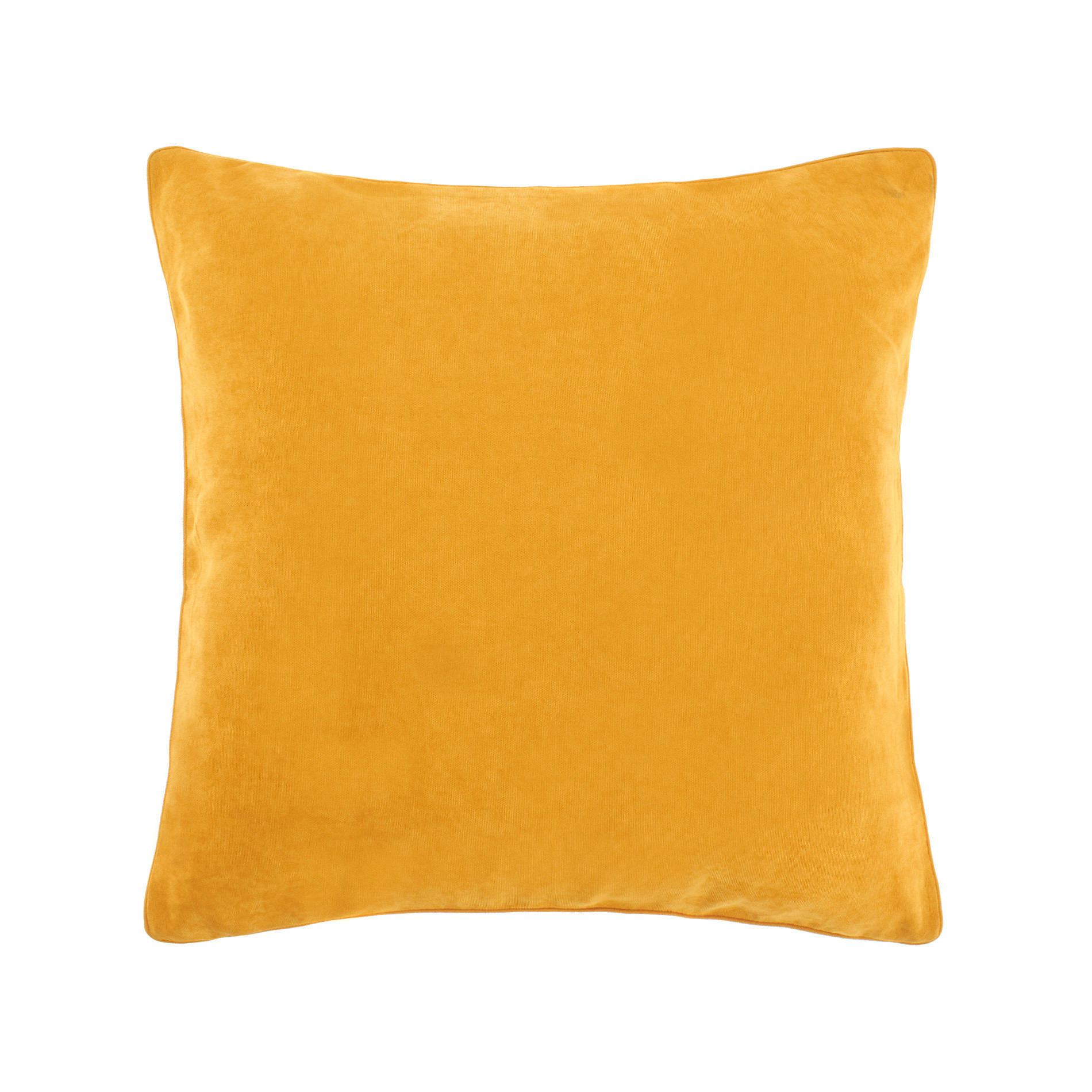 Однотонная меланжевая подушка Coincasa, желто-коричневый