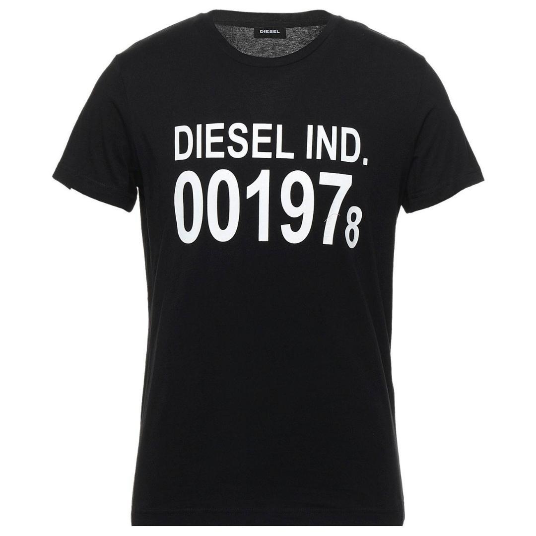001978 Черная футболка Diesel, черный diesel бейсболка черная сетка 02
