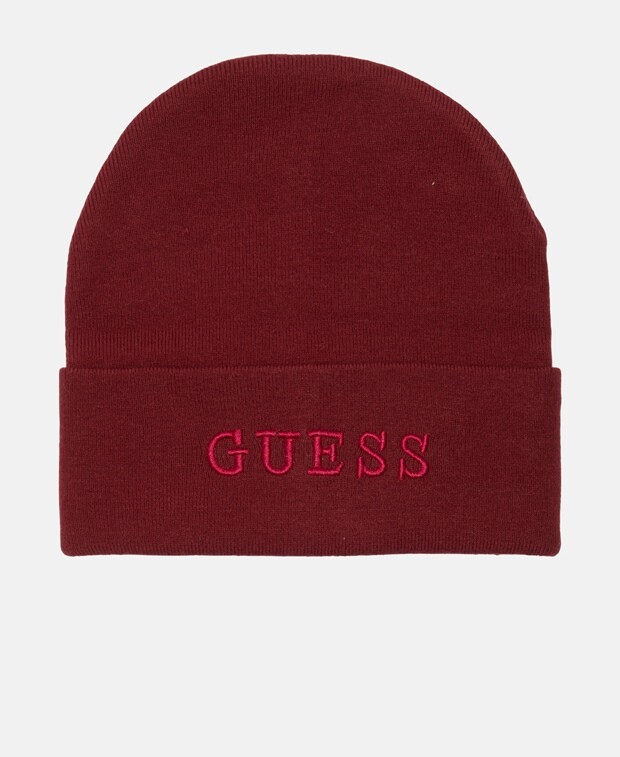 

Вязаная шапка Guess, бордо