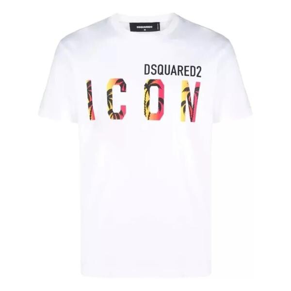 

Футболка logo-print short-sleeved t-shirt Dsquared2, белый