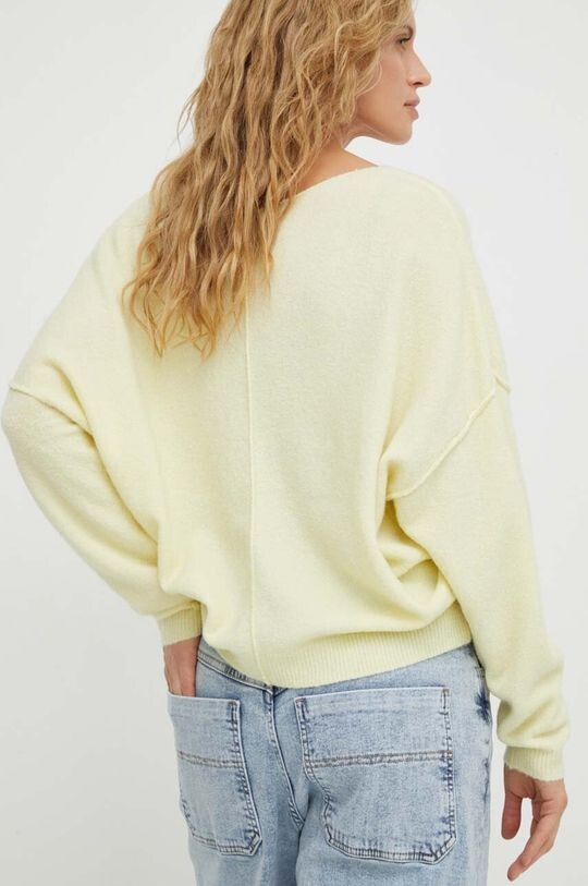 

Свитер из смесовой шерсти American Vintage, желтый