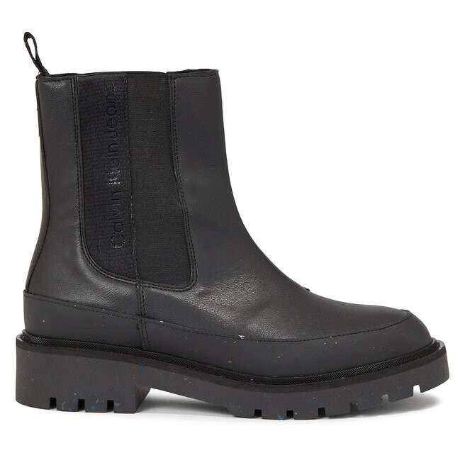 

Ботильоны Calvin Klein Jeans Chelsea Combat Mid Chelsea Wn YW0YW01254 Triple Black 0GT, черный