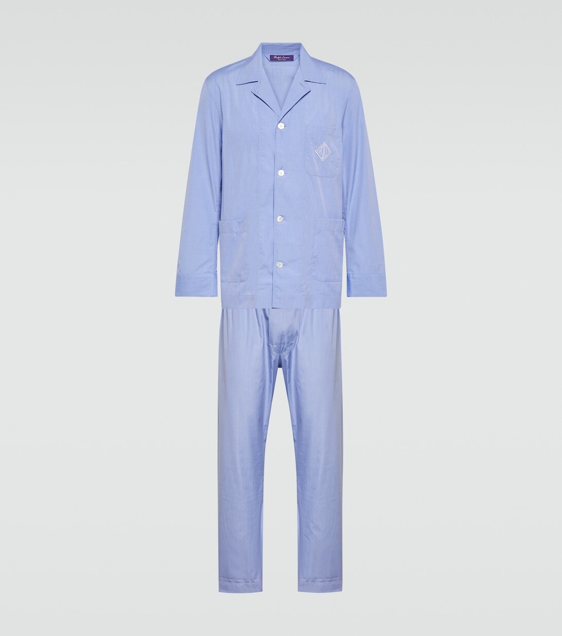 

Пижамный комплект из хлопка Ralph Lauren Purple Label, синий