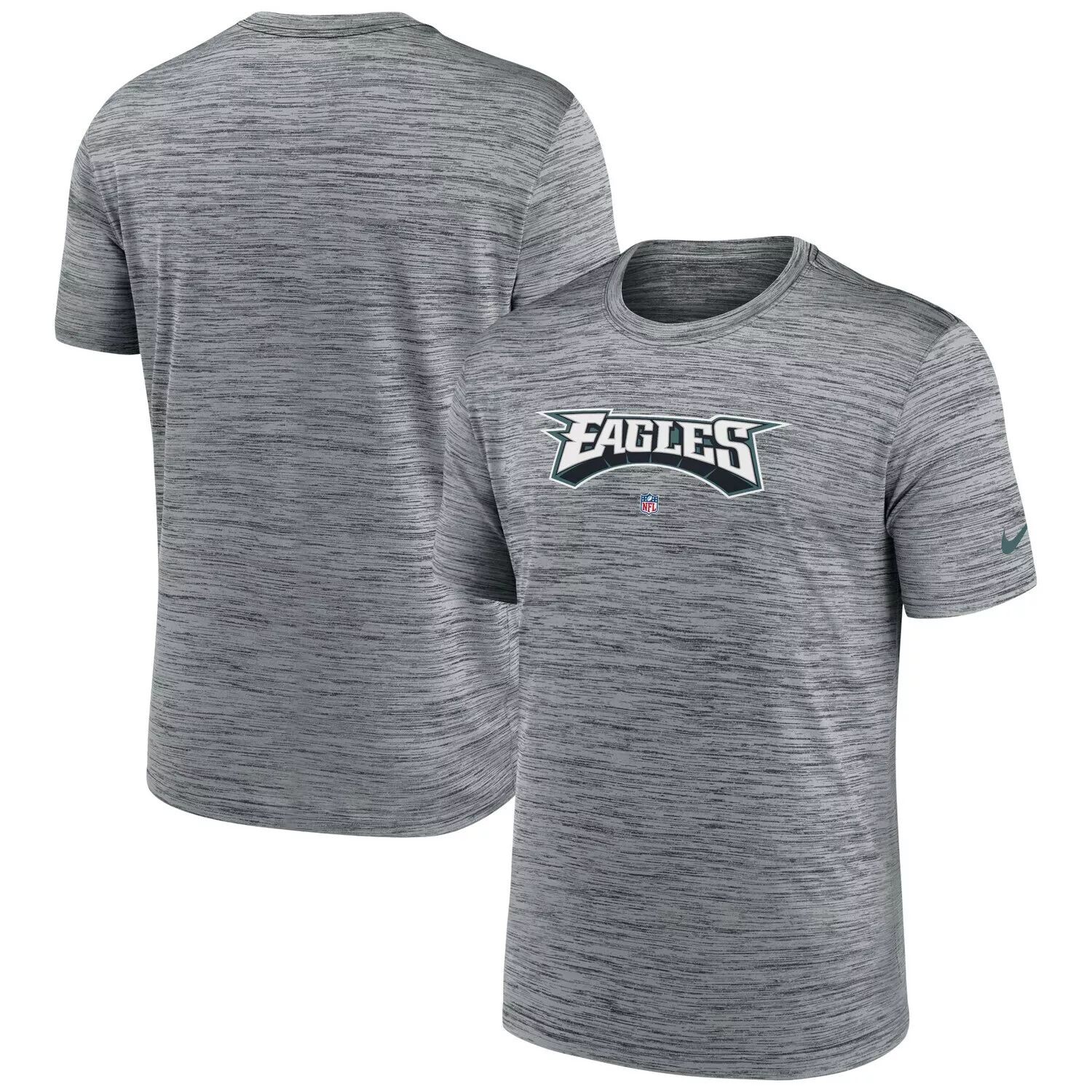 

Мужская серая футболка Philadelphia Eagles Velocity Performance Nike, Серый