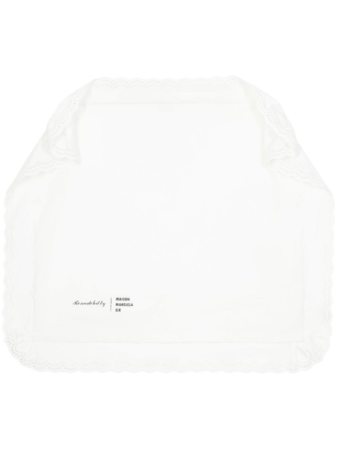 

MM6 Maison Margiela блузка с кружевной отделкой, белый