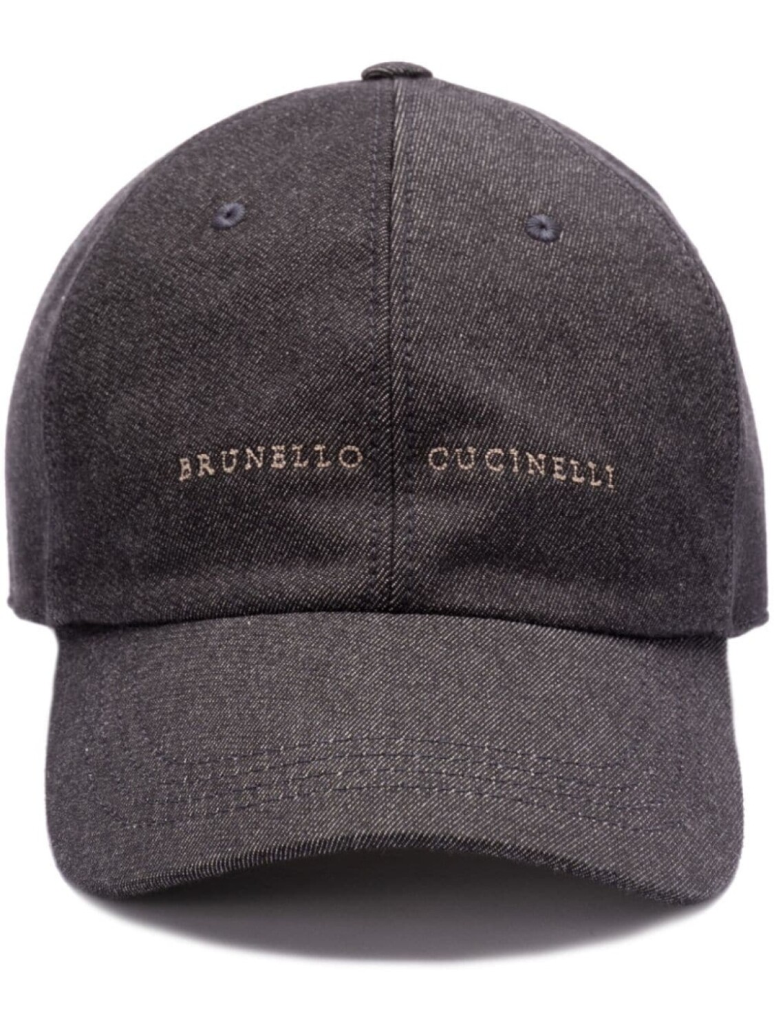 

Бейсболка Brunello Cucinelli с вышитым логотипом, серый