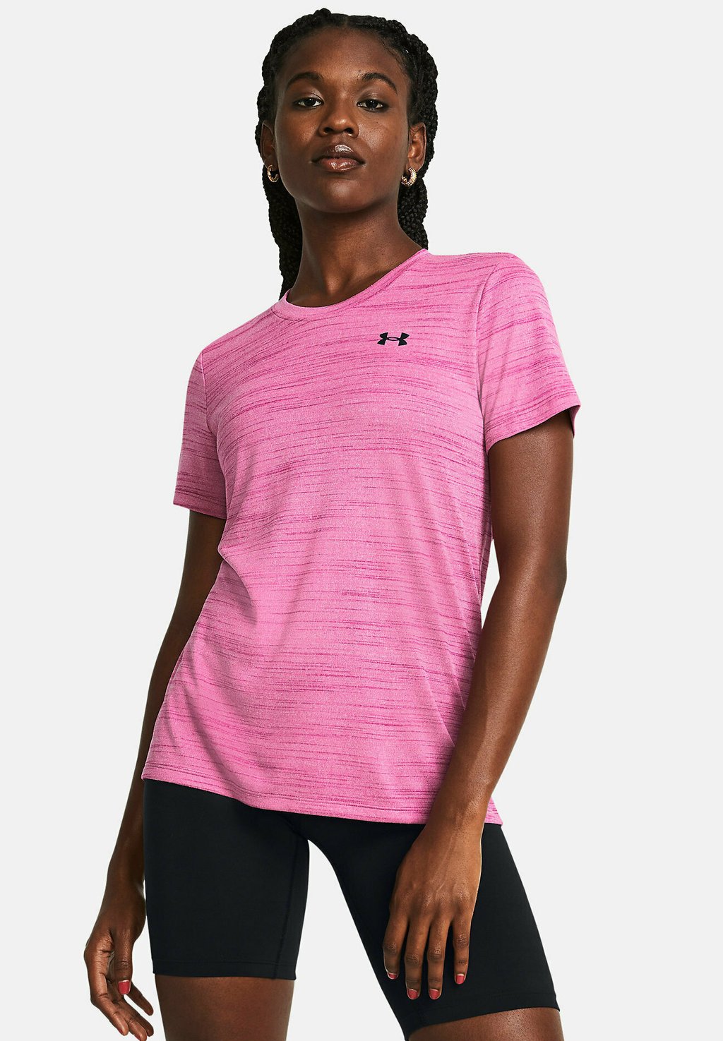 Спортивная футболка SHORT-SLEEVES TECH TIGER Under Armour, розовый фотографии