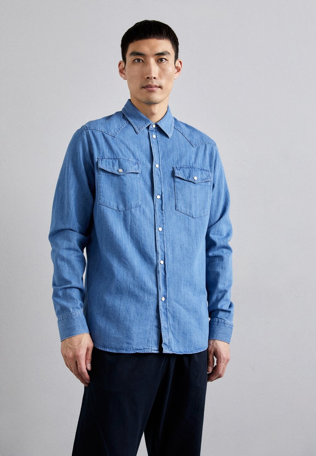 

Рубашка CARSON J.LINDEBERG, цвет bijou blue