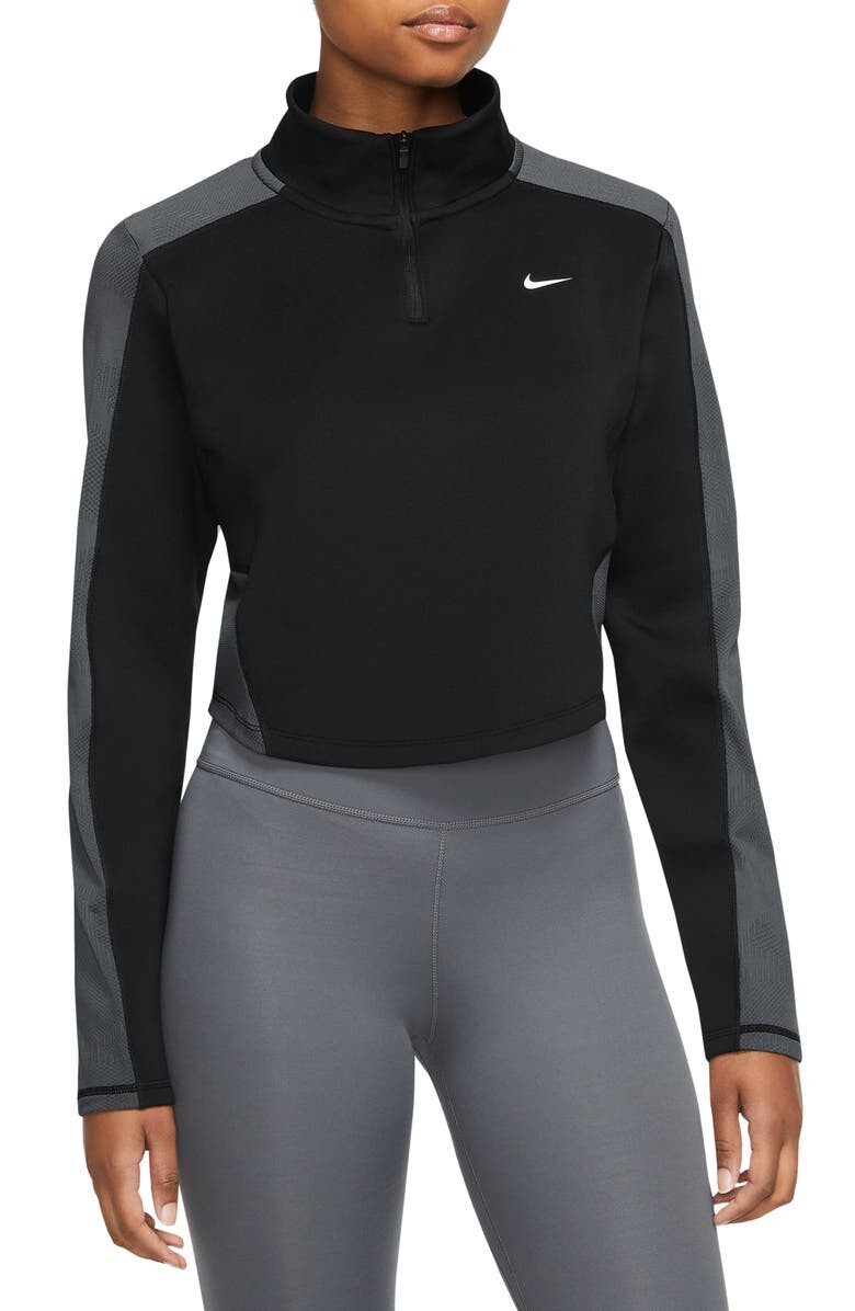 

Тренировочный топ с молнией на четверть Dri FIT NIKE