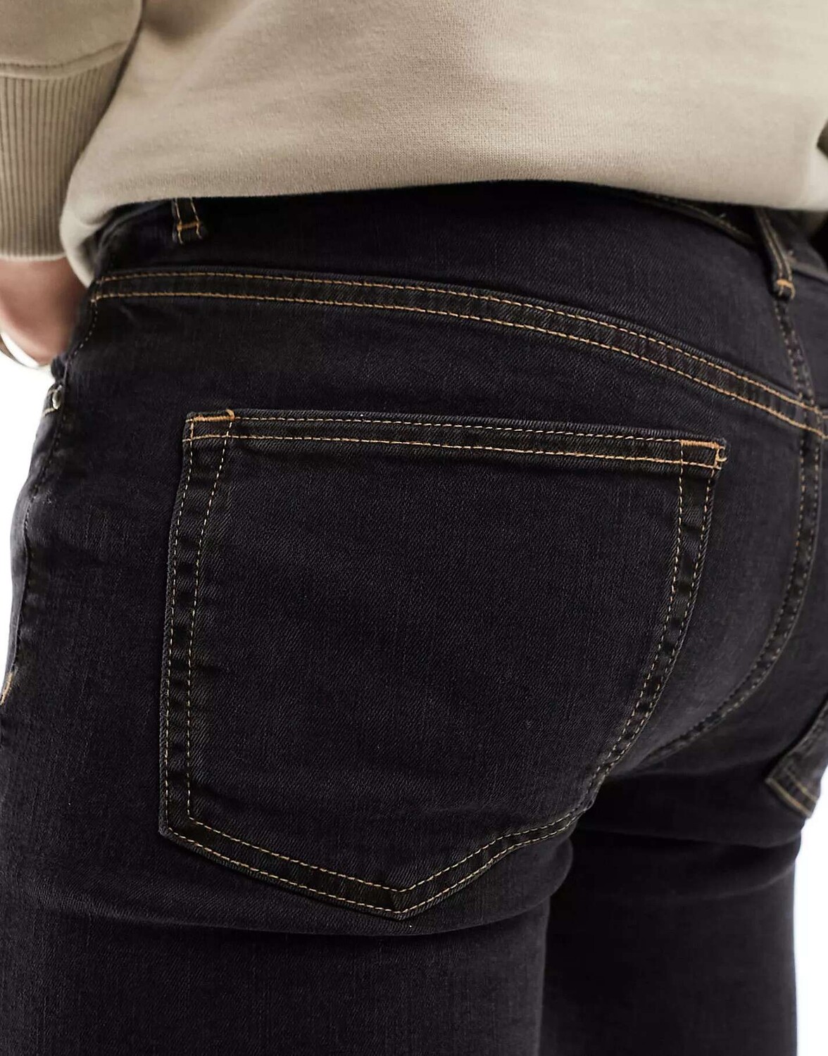 

Черные винтажные джинсы скинни ASOS